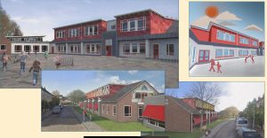 Het ontwerp van het vernieuwde gebouw voor de Juliana van Stolbergschool